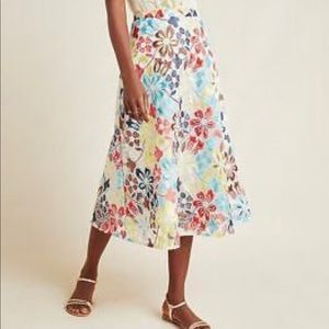 Eva Franco floral midi skirt